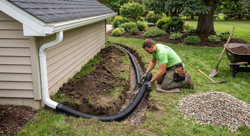 Drainage Downspout Repair